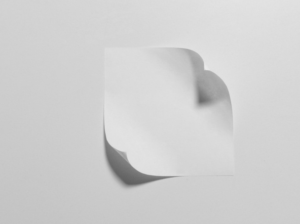 Empty paper sheet isolated on white - Zdjęcie, obraz