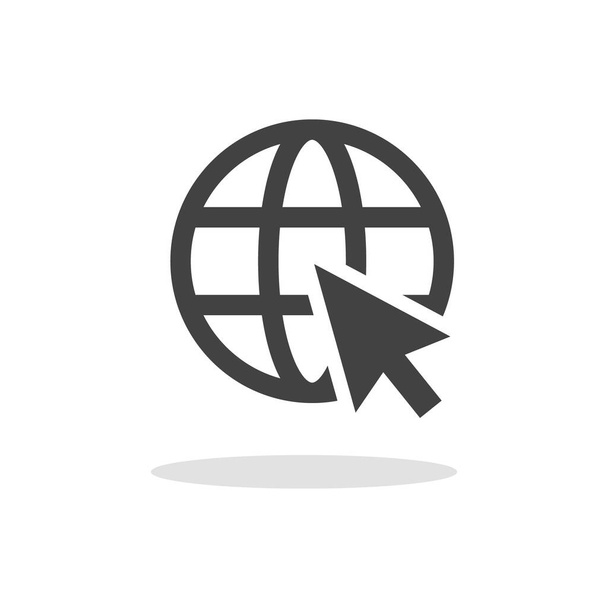web icon isolated on white background - Vector, Image