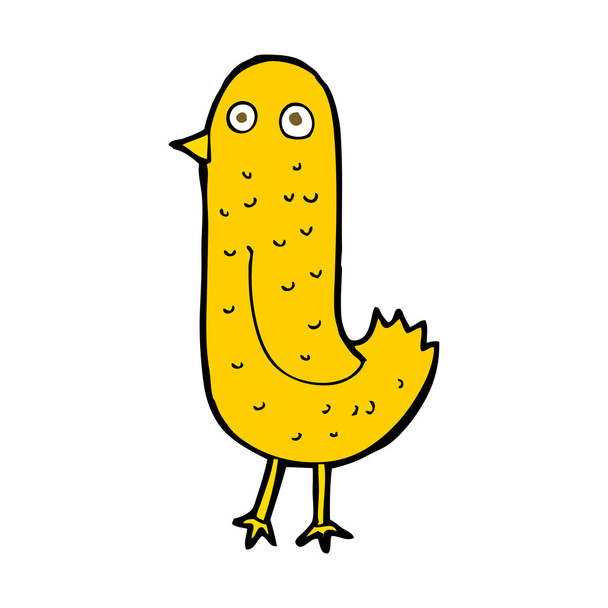 vtipné kreslené pták - Vektor, obrázek