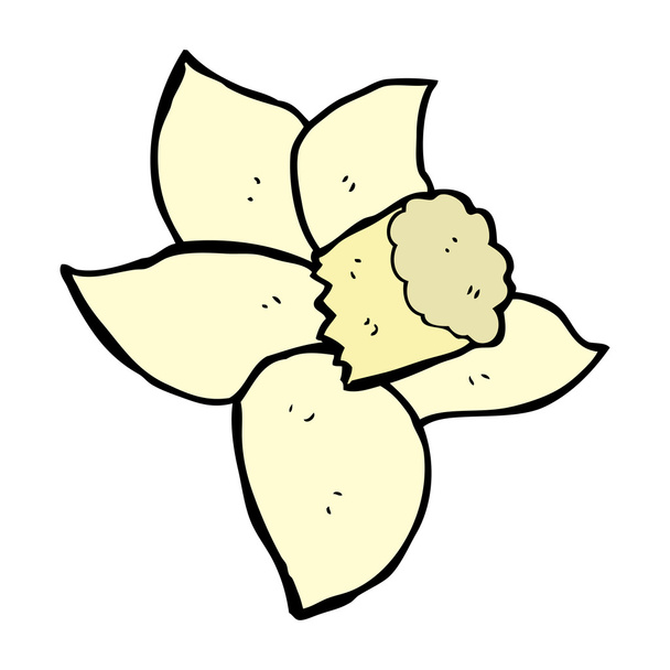 cartoon daffodil - Διάνυσμα, εικόνα