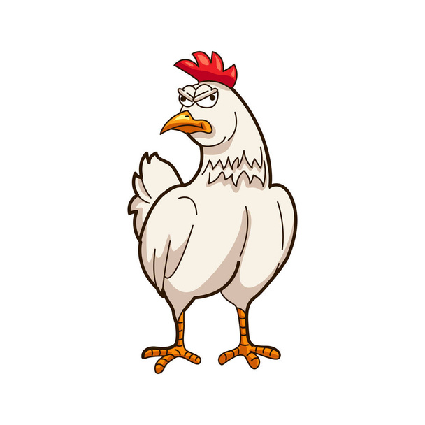 Rooster isolated on white background, Vector - Vector, Image
