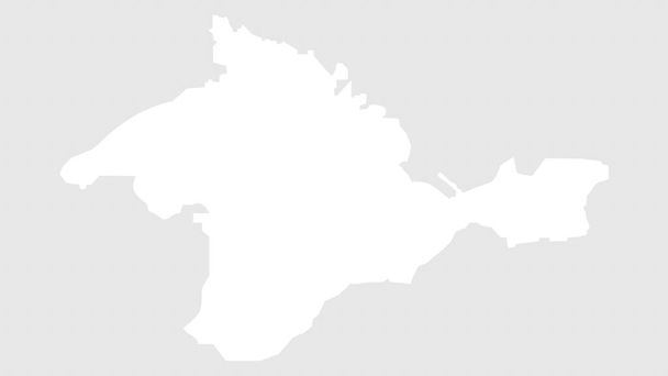 The silhouette of the Autonomous Republic of Crimea, visible among the gray lines in the vector. - Vector, Image