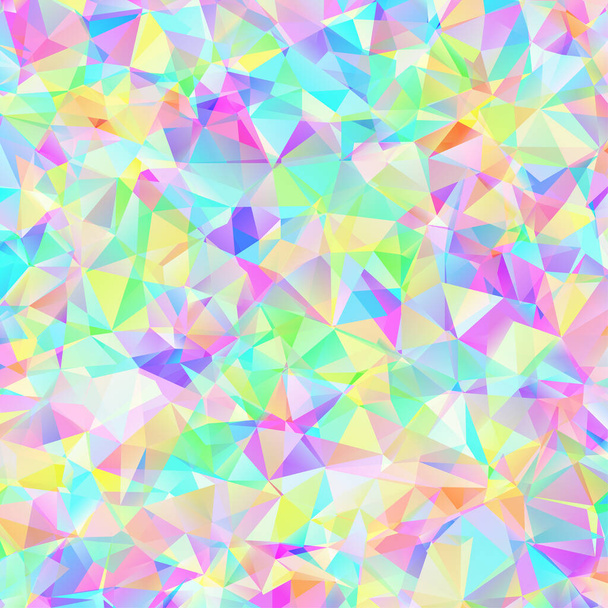 Digital colorful pattern with messy triangles grid - Vector, Image