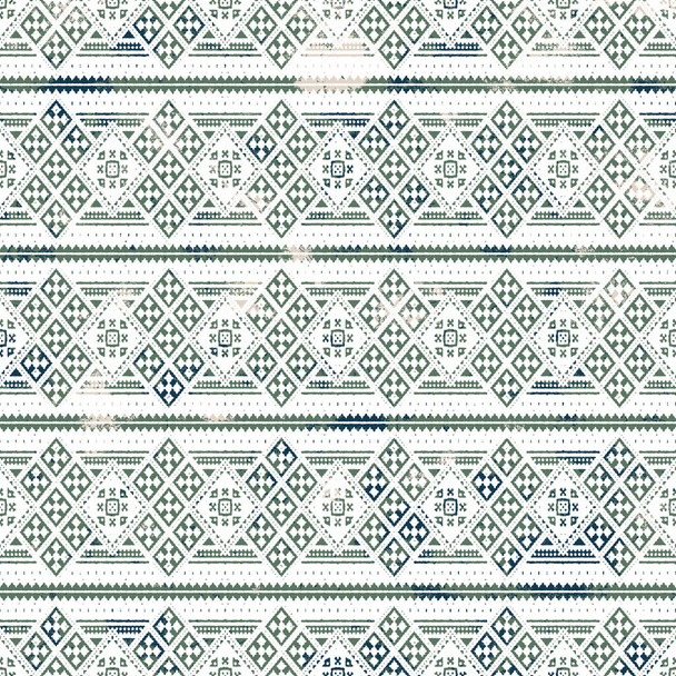 Modèle kilim ikat géométrique avec texture grunge - Photo, image