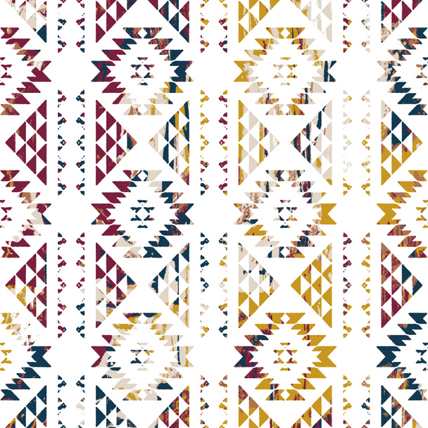 Геометрический килим на узоре с тертой текстурой - Фото, изображение