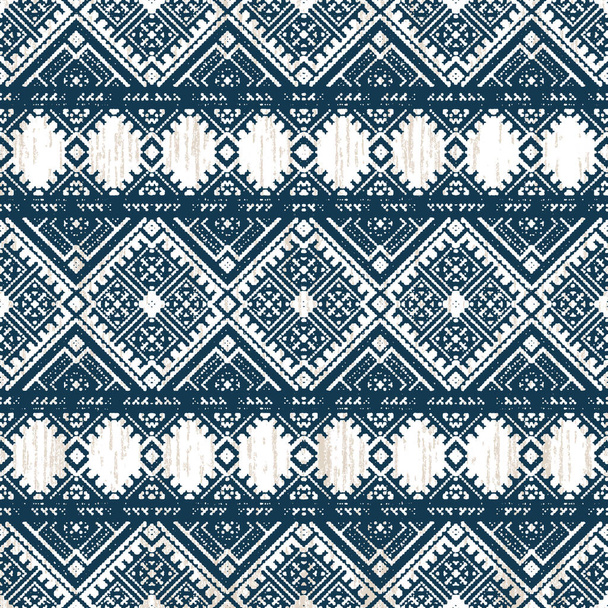 Геометрический килим на узоре с тертой текстурой - Фото, изображение