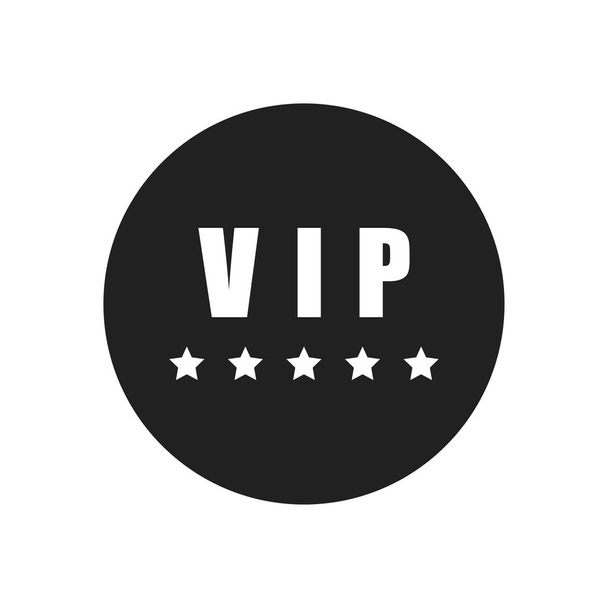 VIP-Symbol isoliert auf weißem Hintergrund. Wichtige Menschen oder hochwertiges Qualitätskonzept. Vektorillustration - Foto, Bild