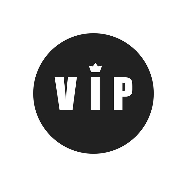 VIP icon isolated on white background. Important people or premium quality concept. Vector illustration - Photo, Image