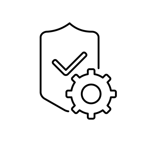 Garantie des Service-Symbols isoliert auf weißem Hintergrund. Garantie- und Schutzvektorsymbol. - Vektor, Bild