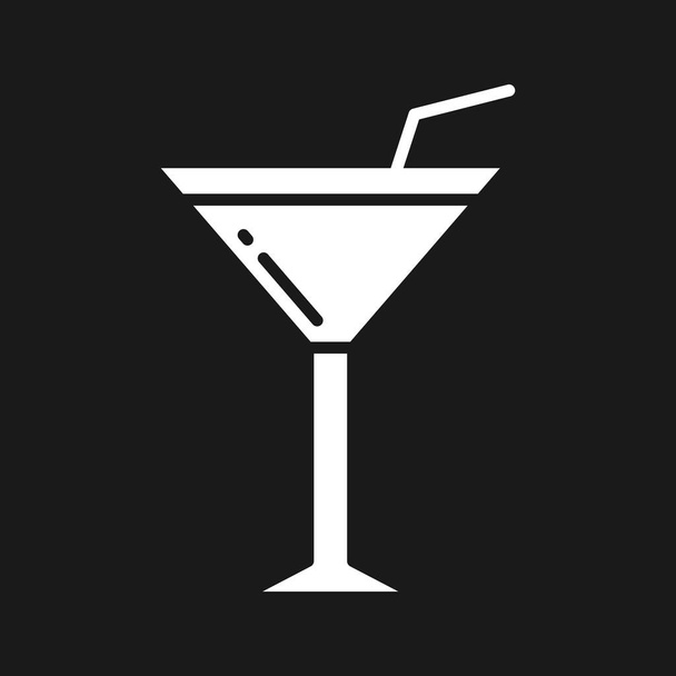 Cocktail icon vector image. Can also be used for food and drinks. Suitable for use on web apps, mobile apps and print media. - Vector, Image