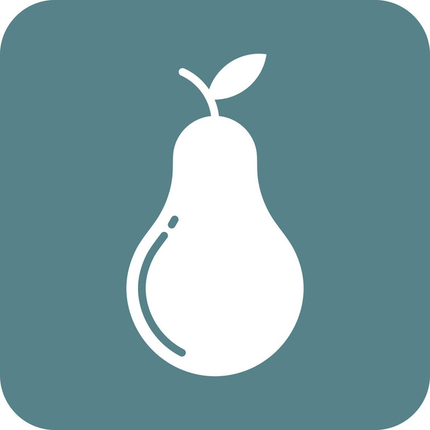 Pear icon vector image. Can also be used for food and drinks. Suitable for use on web apps, mobile apps and print media. - Vector, Image