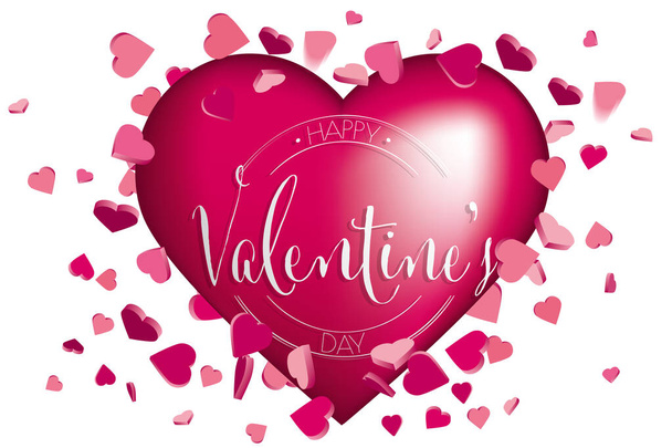 Valentines day sweet hearts illustration - Φωτογραφία, εικόνα