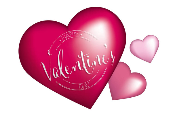 Valentines day sweet hearts illustration - 写真・画像