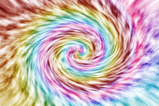Pastel tie die rainbow background with soft colorful swirl. illustration for your graphic design. - Photo, Image