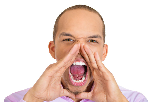rozhněvaný muž křičí - Fotografie, Obrázek