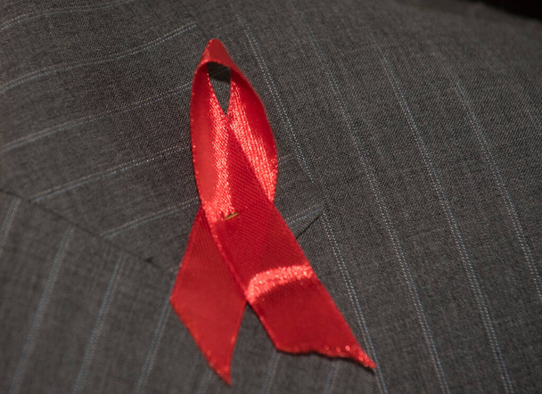 symbol for solidarity and the fight against HIV and AIDS - Photo, Image