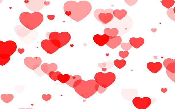 Красное и розовое сердце. День святого Валентина абстрактный фон с сердцем. - Фото, изображение