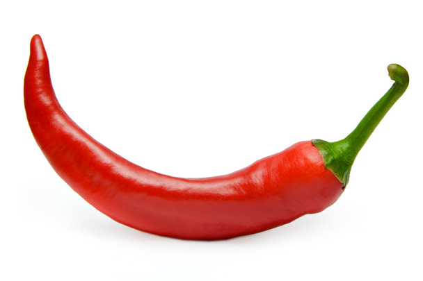 Hot chili peppers izolované na bílém - Fotografie, Obrázek