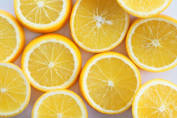 close up of orange fruit slices - Фото, изображение