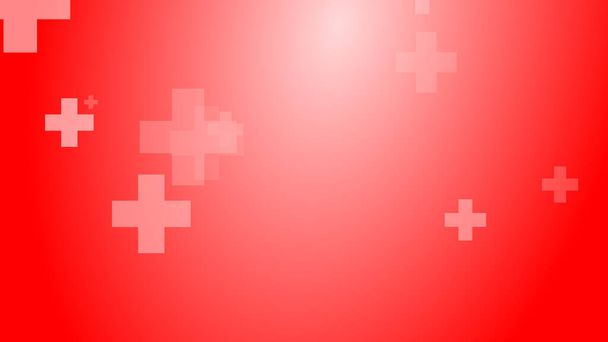 Zdrowie medyczne czerwony wzór tła krzyża. Abstrakcyjna opieka zdrowotna z koncepcją awaryjną. - Zdjęcie, obraz