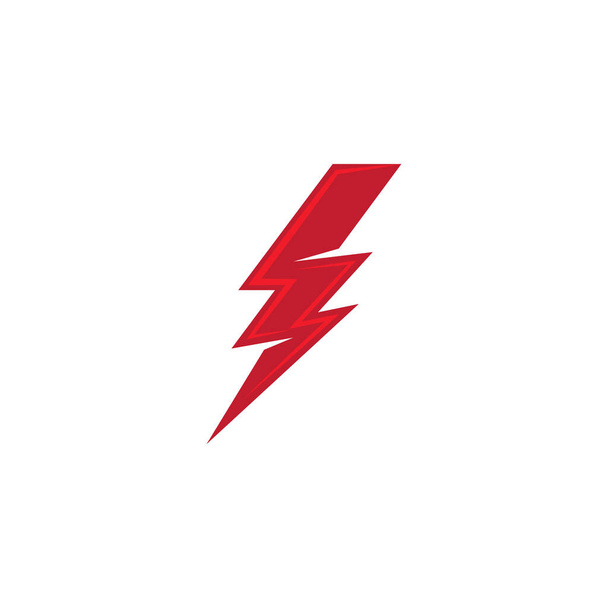 Şimşek Logosu Şablonu vektör sembolü doğa - Vektör, Görsel