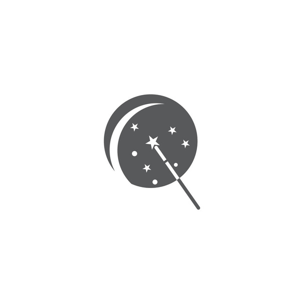 Varita mágica palo Logo Plantilla vector símbolo  - Vector, imagen
