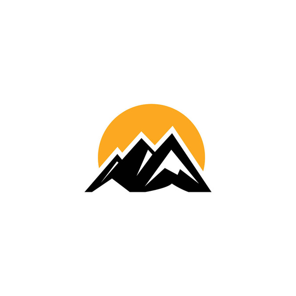 Mountain icon Logo Template Vector illustration design - Vector, Image