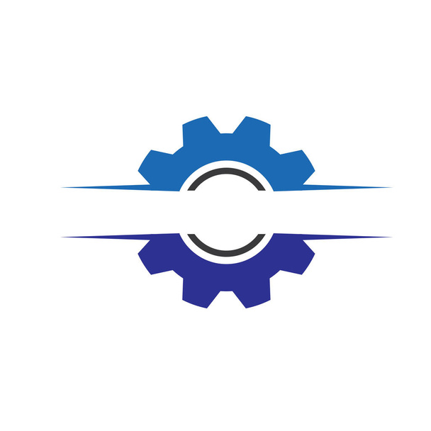 Gear Logo Шаблон Векторний дизайн ілюстрації
 - Вектор, зображення