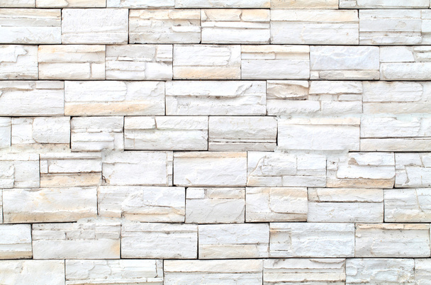 白い現代的な石レンガの壁のパターンが浮上した  - 写真・画像