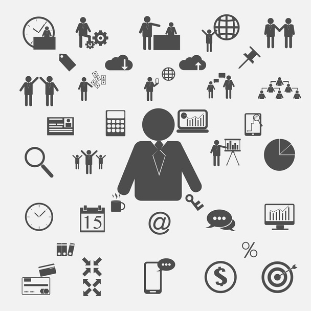 Set di icone vettoriali del business Illustrazione
. - Vettoriali, immagini