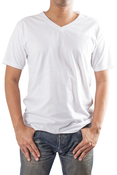 White t-shirt - Foto, Imagem