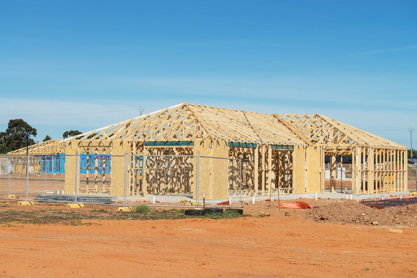 New home construction framing. - Photo, Image