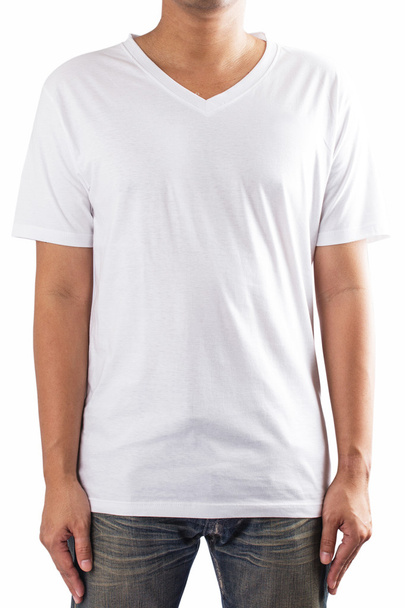 Valkoinen T-paita - Valokuva, kuva