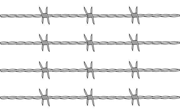 Barbed Wire - Vector, Image