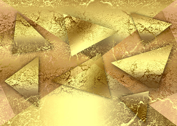 Золотий абстрактний декоративний паперовий фон для художнього твору - Ілюстрація
 - Фото, зображення