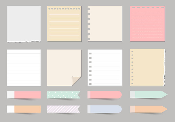 elementos de diseño para notebook, diario, pegatinas y otros template.vector, ilustración. - Vector, Imagen
