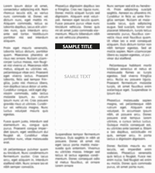 Vector unsharp newspaper - Vector, Image