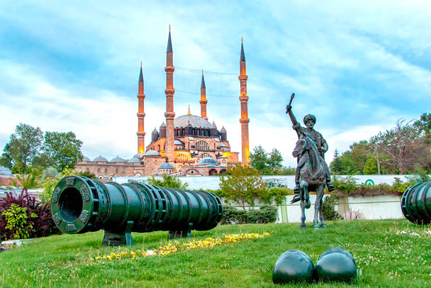 The UNESCO World Heritage Site Of The Selimiye Mosque, Built By Mimar Sinan In 1575, Edirne, Turkey. The Selimiye Mosque is an Ottoman imperial mosque, which is located in the city of Edirne. - Photo, Image