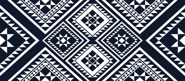 Geometrikus etnikai minta hagyományos Design háttér, szőnyeg, tapéta, ruházat, csomagolás, batik, szövet, sarong - Vektor, kép