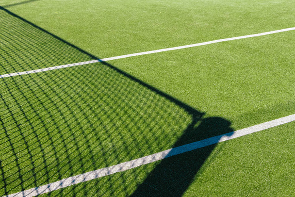晴れた日のテニスコート - 写真・画像