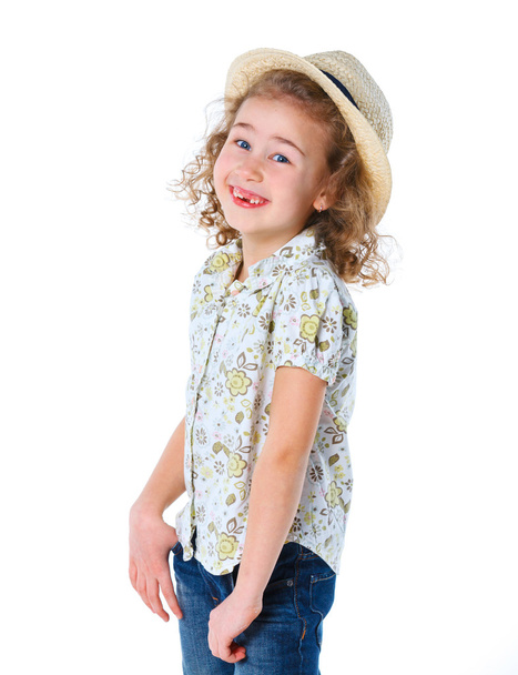 Girl wearing a hat. - Photo, image