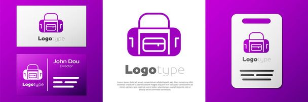 Logotype icône sac de sport isolé sur fond blanc. Modèle de conception de logo élément. Vecteur. - Vecteur, image