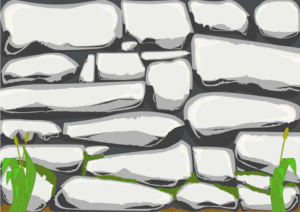 Grey Stone Wall. - Vector, Image