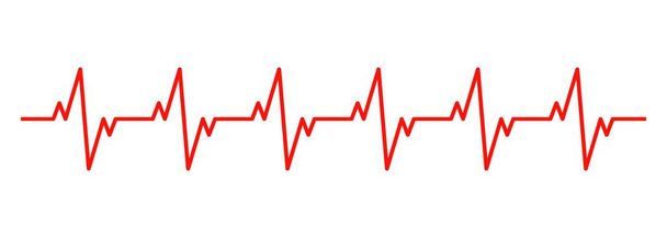 Καρδιακό ρυθμό γραμμή εικονίδιο. Καρδιογράφημα. Διάνυσμα EPS 10 - Διάνυσμα, εικόνα
