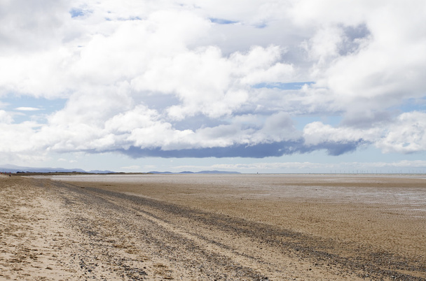 ερημική παραλία κοντά σε prestatyn - Φωτογραφία, εικόνα