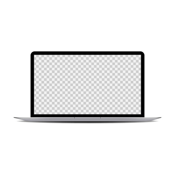 vektorkép egy laptop elrendezés fehér háttér - Vektor, kép