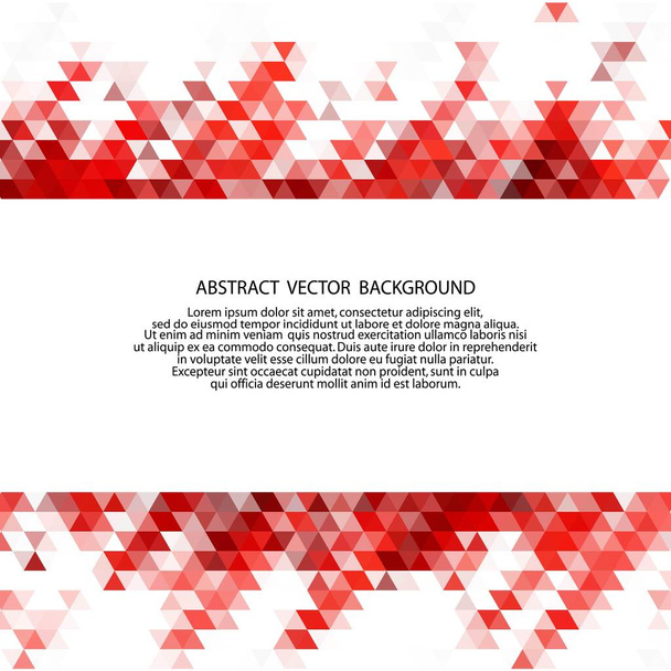 Fondo rojo abstracto. Ilustración geométrica. Triángulo vectorial. Estilo poligonal. eps 10 - Vector, Imagen