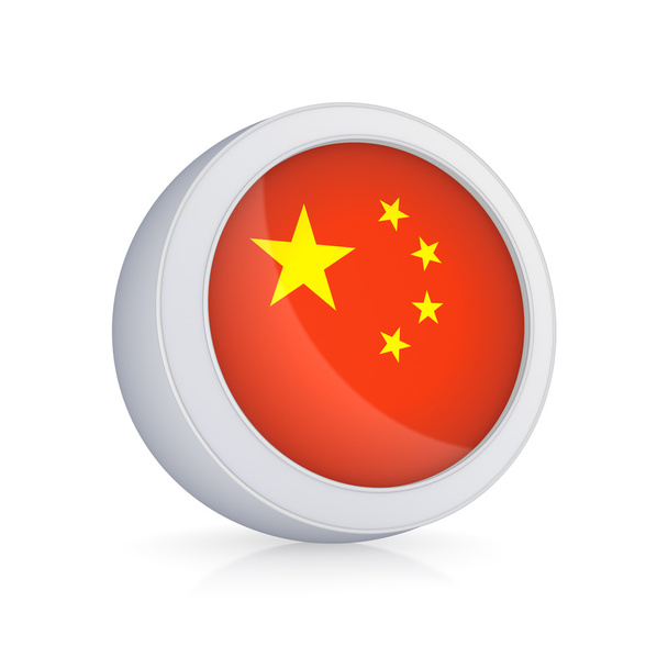 Icon with flag of China. - Φωτογραφία, εικόνα