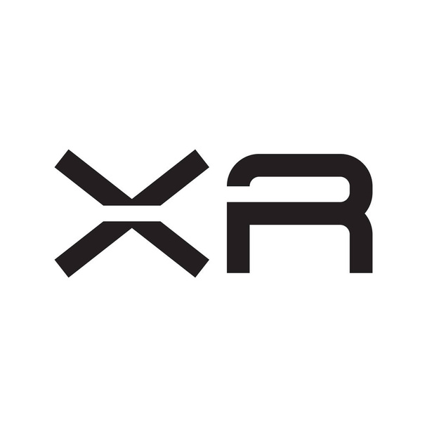 xr ícone do logotipo do vetor de letra inicial - Vetor, Imagem
