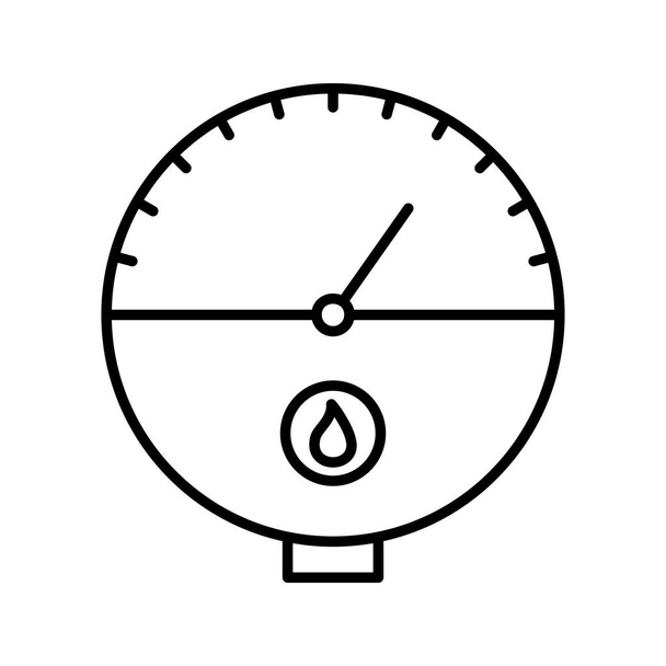 Único Tankless Water Heater Line Vector Icon - Vetor, Imagem